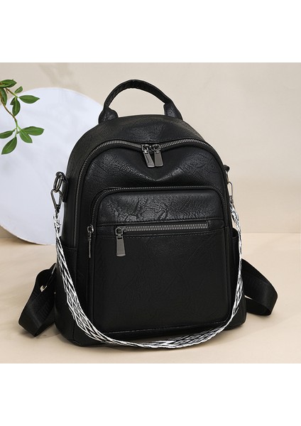 Omuz Çantası Presbiyeli Avrupa ve Amerikan Retro Büyük Kapasiteli Sırt Çantası (Yurt Dışından)