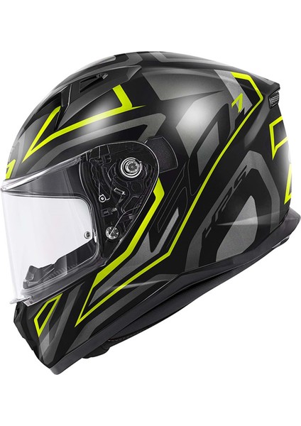 Gıvı 50.7 Proton Mat Tıtanıum-Sarı Kask Xxl