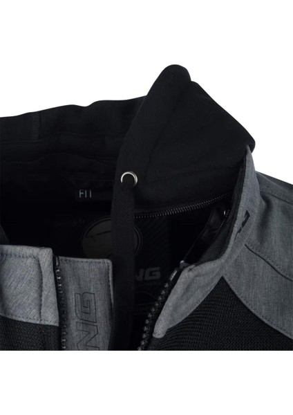 Zenith Korumalı Yazlık Motosiklet Mont Siyah/gri fırsatları