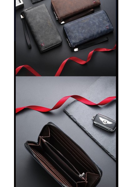 Yeni Erkek Rahat Çoklu Kart Uzun Cüzdan Çanta (Yurt Dışından) fırsatları