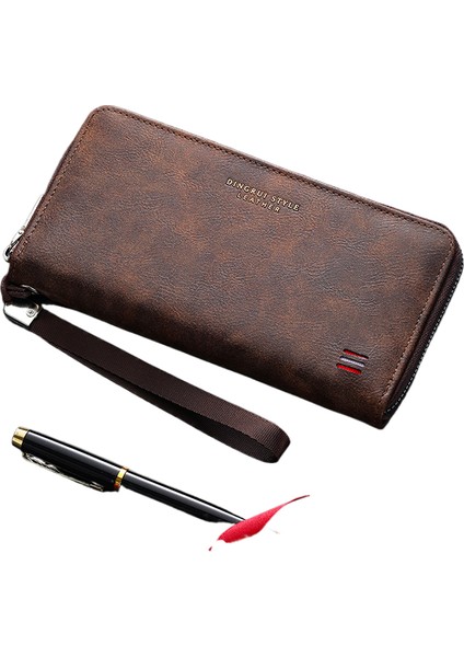 Yeni Erkek Rahat Çoklu Kart Uzun Cüzdan Çanta (Yurt Dışından)