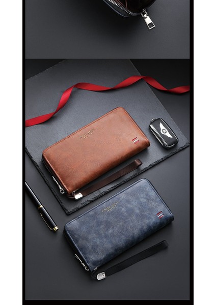 Yeni Erkek Rahat Çoklu Kart Uzun Cüzdan Çanta (Yurt Dışından) modelleri