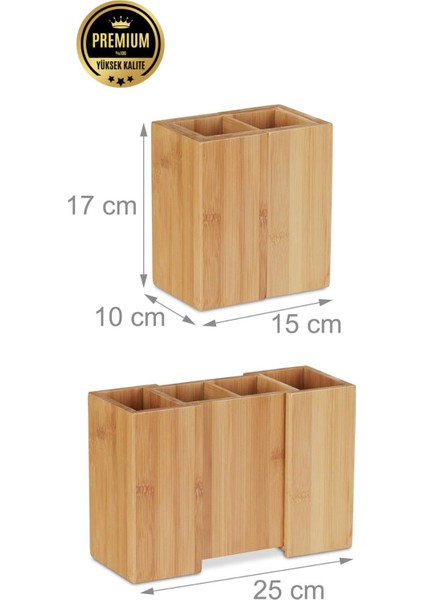 Luxury Bambu Genişleyebilir Bambu Kaşıklık & Kaşıklık & Katlanır Mutfak Bambu Kaşıklık & 2 - 4 Bölme 1 Adet fiyatları
