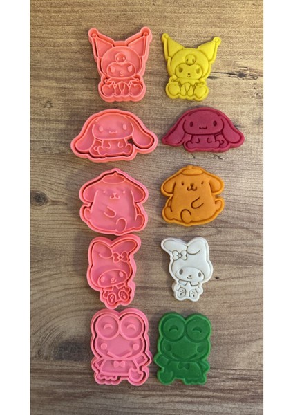 Luxury Sanrio Kurabiye Kalıbı ve Şeker Hamuru Kalıbı Seti 1 Adet