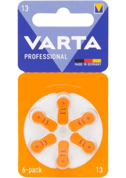 Varta 13 No Kulaklık Pili 6lı Paket