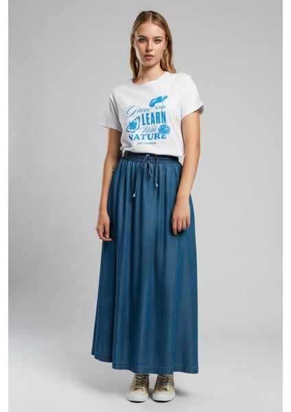 Megan Kadın Jean Etek Denim