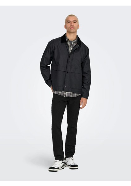 Onskosmo Jacket Otw Vd Siyah Erkek Ceket 22031626