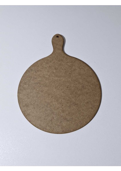 Luxury Ahşap Boyanabilir Yuvarlak Sunum Tahtası Mutfak Dekoru , Duvar Obje 35 x 25 cm 1 Adet