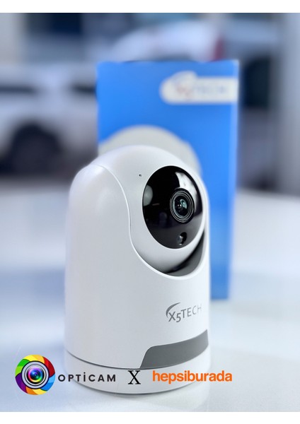 X60 Wi-Fi 360 Derece 3mp Bebek/ofis/ev Kamerası