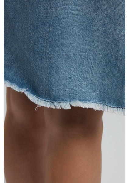 Kaylie Kadın Jean Etek Denim indirimleri