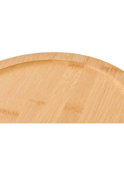 Luxury Mien Bambu 2 Katlı Döner Baharat Standı- Beyaz / Bambu - 34,5X20,5 cm 1 Adet fırsatları