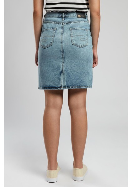 Lami 2 Kadın Jean Etek Denim modelleri