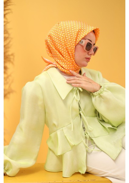 Tivil Ipek Eşarp IST11438-37 Turuncu-Somon indirimleri