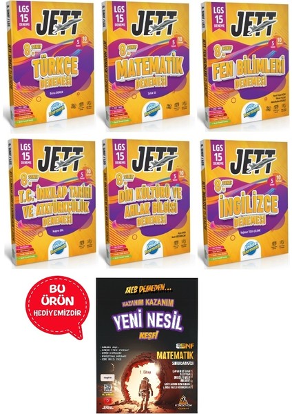 8.sınıf Lgs Ünlüler Jett 15 Deneme Seti