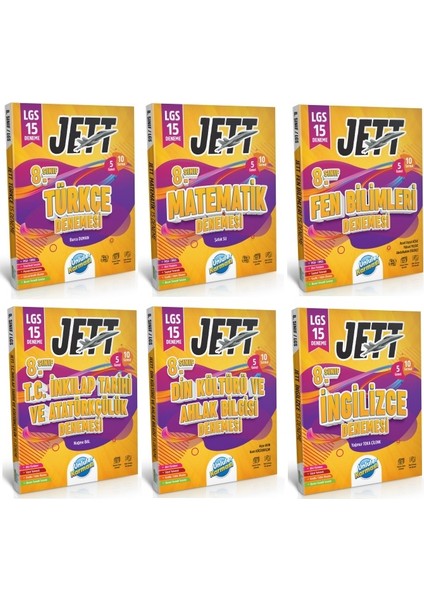 8.sınıf Lgs Ünlüler Jett 15 Deneme Seti