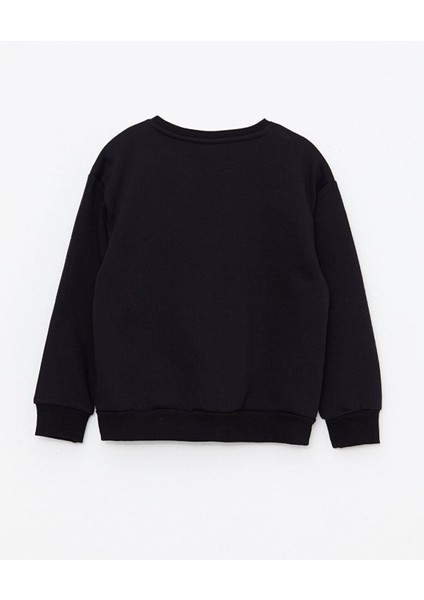 Bisiklet Yaka Powerpuff Girls Baskılı Uzun Kollu Kız Çocuk Sweatshirt fiyatları