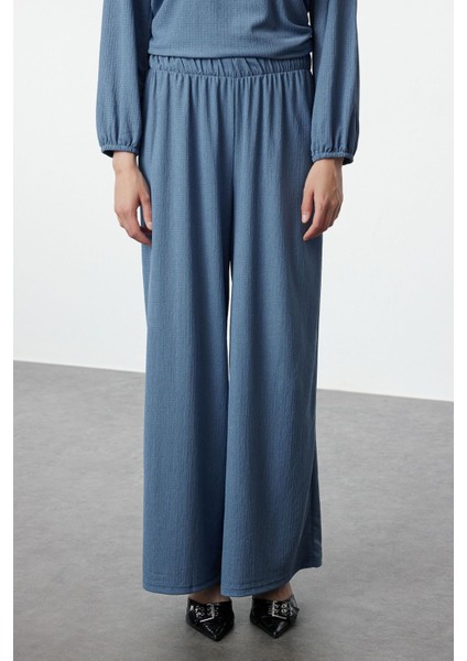 Indigo Oversize Bürümcük Örme Alt-Üst Takım fırsatları