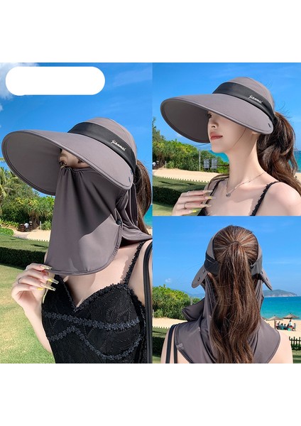 Sarılı Yüz Güneş Koruma Şapkası Kadın Güneş Şapkası Uv Koruma (Yurt Dışından) fiyatları
