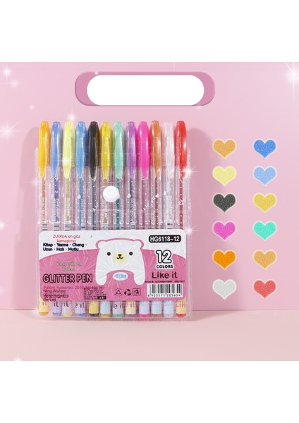 Boya Fırçası Vurgulayıcı Renkli Glitter Jel Kalem (Yurt Dışından) fiyatları