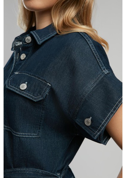 Maya 1 Kadın Jean Elbise Denim