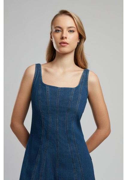 Brian Kadın Jean Elbise Denim modelleri