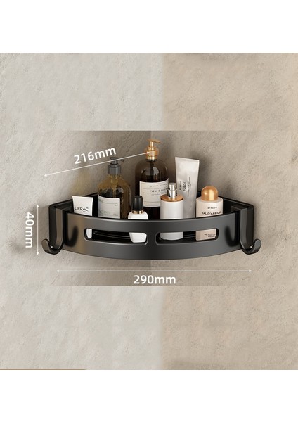 Kompakt Alüminyum Alaşımlı Köşe Düzenleyici Banyo Duş Duvar Depolama (Yurt Dışından)
