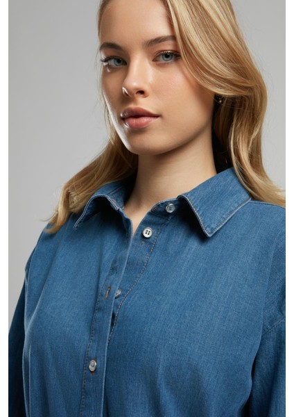 Hana Kadın Jean Elbise Denim indirimleri