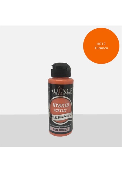 H 012 Turuncu Hibrid Akrilik Hobi Boyası 120 ml