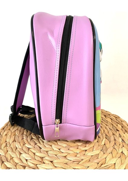 Unicorn 5d Kabartmalı Suni Deri Anaokulu Çantası ve Günlük Kullanım Kreş Çantası Sırt Çantası fırsatları