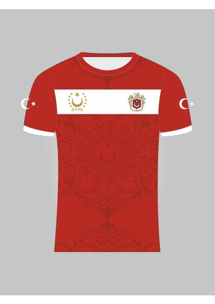 Kurt Motifli Yeni Nesil Türkiye Forması Tek Üst K0172 (Tek Kelime Isim ve Numara Yazılır) 128