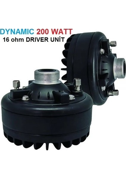 200 Watt 16 Ohm Dynamıc Drıver Unit