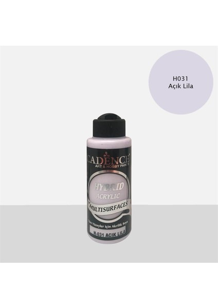H 031 Açık Lila Hibrid Akrilik Hobi Boyası 120 ml