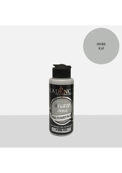 Hibrit Multisurface Akrilik Boya 120 ml H086 Kül