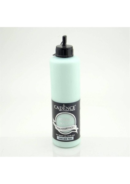 H043 Açık Yeşil Hibrid Akrilik Hobi Boyası 500 ml