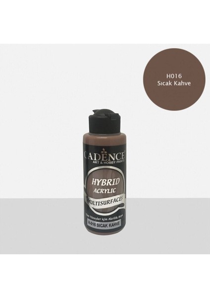 Hibrit Multisurface Akrilik Boya 120 ml H016 Sıcak Kahve