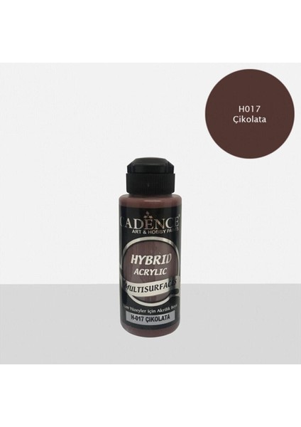 Hibrit Multisurface Akrilik Boya 120 ml H017 Çikolata
