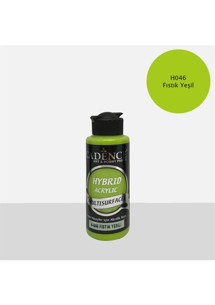 H 046 Fıstık Yeşili Hibrid Akrilik Hobi Boyası 120 ml