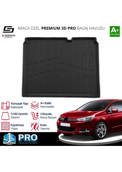 Citroen C4 3D Pro Bagaj Havuzu 2010-2018 A+ Kalite indirimleri