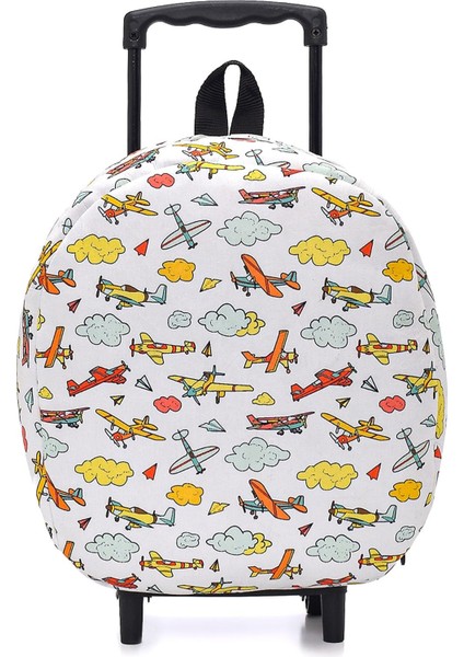 Uçak Desenli Çekçek Çanta