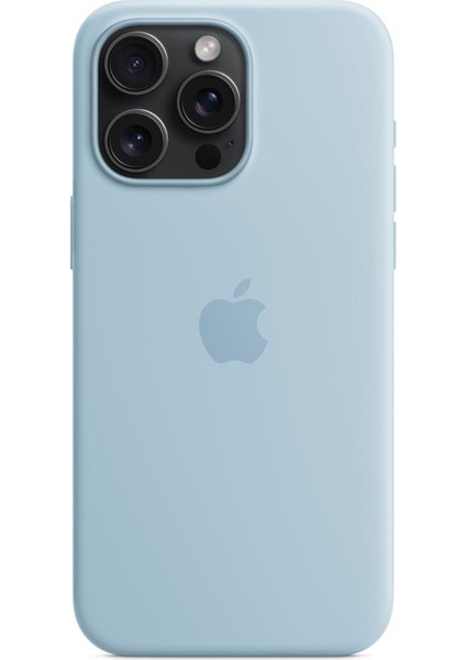 iPhone 15 Pro Max Için Magsafe Özellikli Silikon Kılıf - Açık Mavi MWNR3ZM/A ​​​​​​​ modelleri