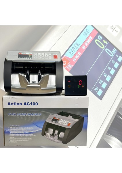Action AC100 Tl / Euro Kağıt Para Sayma Makinesi