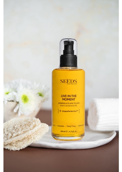 Doğal Vücut Masaj Yağı Nemlendirici Ylang Ylang ve Jasmine 150 ml