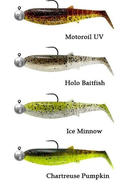 Cannibal Shad 12.5cm 20GR+12.5GR #5/0 Clear Water 4+4 Adet Sahte Balık