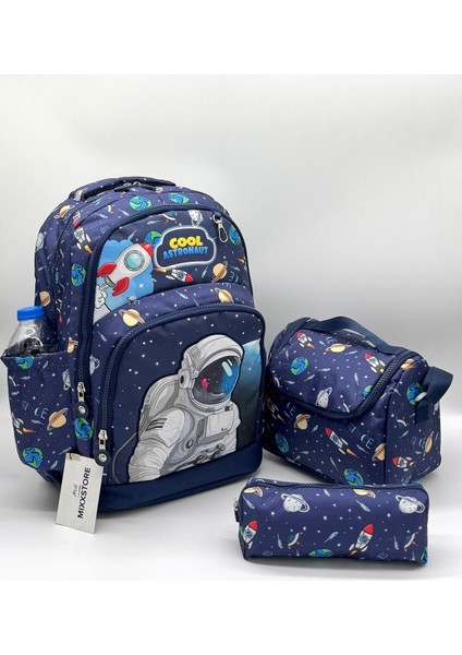 Ortopedik Sırt Destekli Folyo Beslenmelik ve Kalemlikli Sırt Ilkokul Çantası / 2900