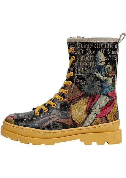 Kadın Vegan Deri Siyah Fermuarlı Uzun Bot - Joan Of Arc Tasarım fiyatları