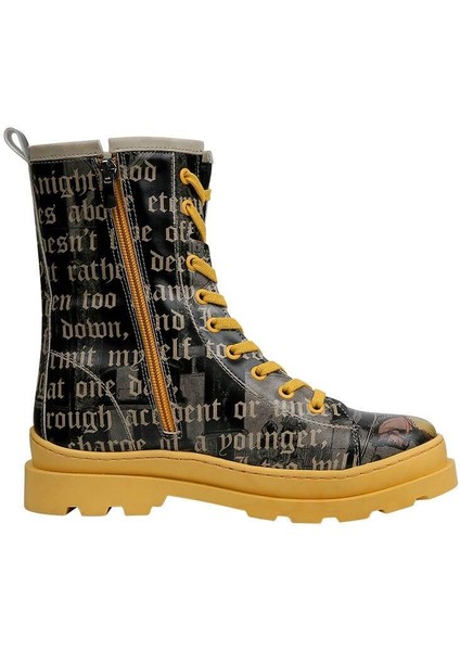 Kadın Vegan Deri Siyah Fermuarlı Uzun Bot - Joan Of Arc Tasarım indirimleri