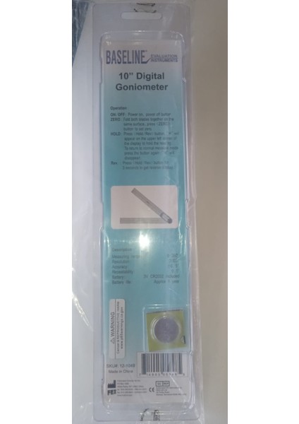 Dijital Plastik 360 Derece 25 cm Gonyometre