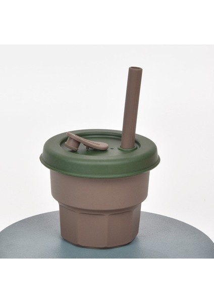 Saman Kupası Kahverengi Kupası + Zerdeçal Kapak 300ML (Yurt Dışından)