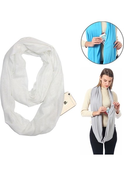 Kadın Kışlık Sonsuzluk Eşarpbeyaz (Yurt Dışından) indirimleri