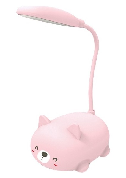 Karikatür Kedi Tasarım LED Okuma Lambası Pembe (Yurt Dışından)